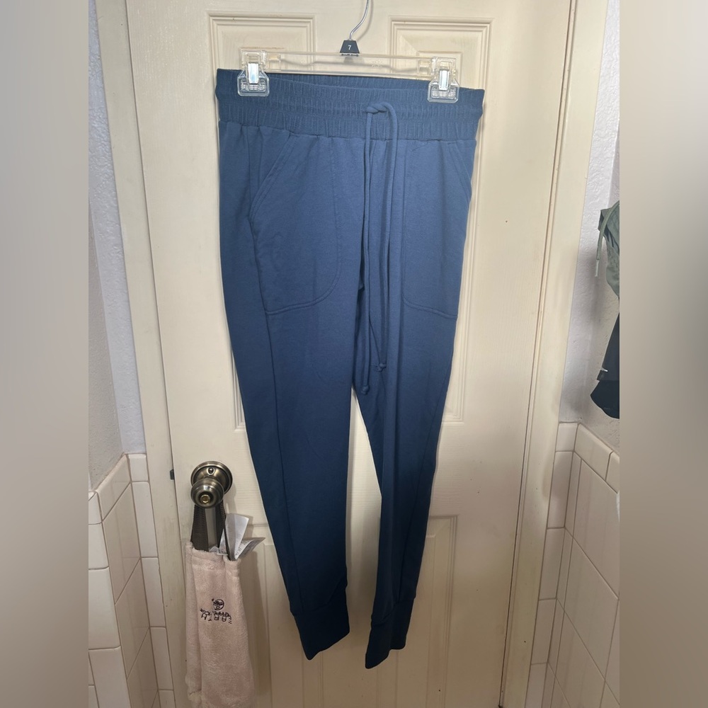 Free People navy blue joggers